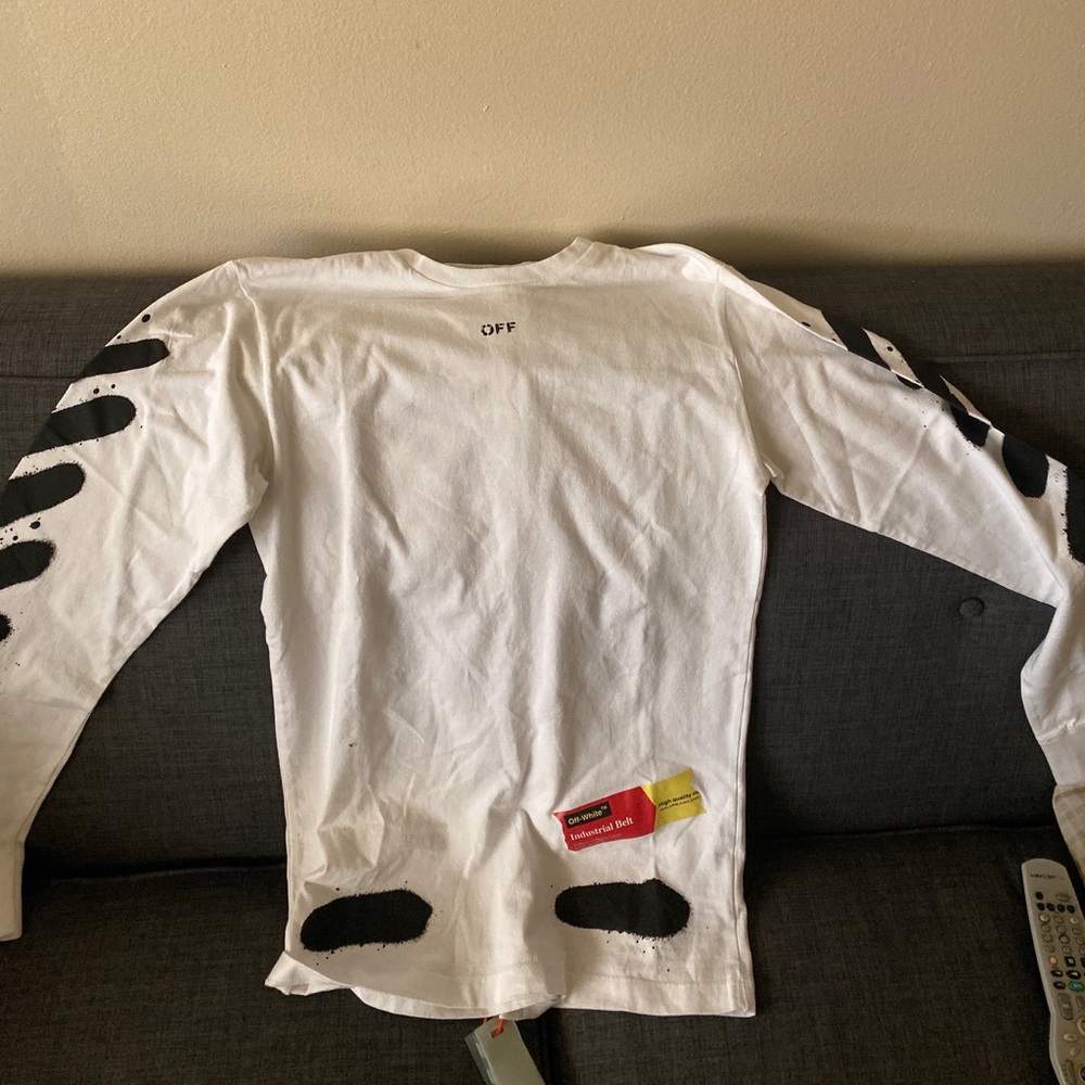 Off-White Exclusive White Diag Spray Paint T-Shirt